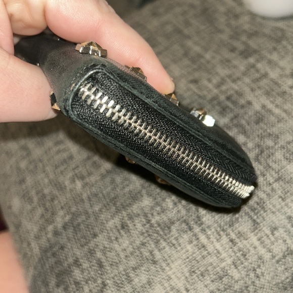 Jimmy Choo Filipa Long Wallet Black Silver Chrome Stars - Picture 6 of 15